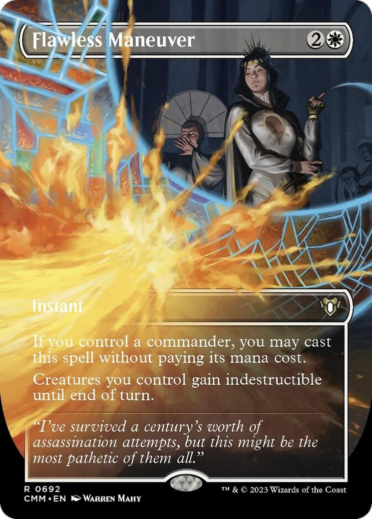 Flawless Maneuver (Borderless Alternate Art) [Commander Masters] | Odin's Place
