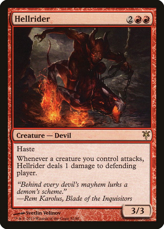 Hellrider (52) [Duel Decks: Sorin vs. Tibalt] | Odin's Place