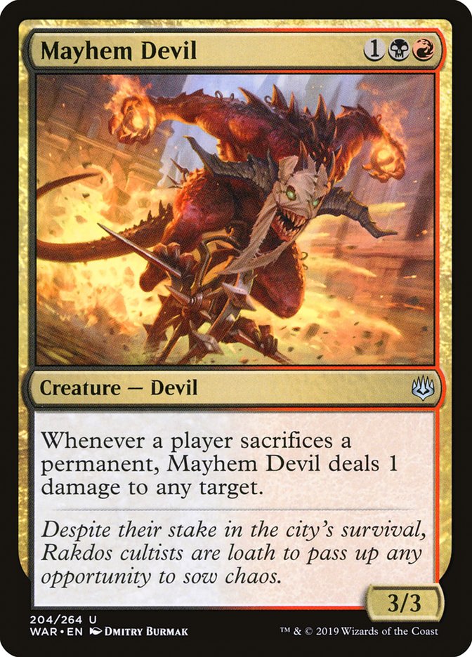 Mayhem Devil (204) [War of the Spark] | Odin's Place