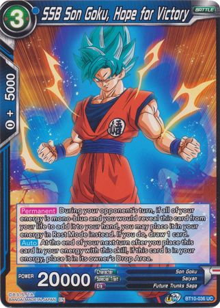 SSB Son Goku, Hope for Victory (BT10-036) [Rise of the Unison Warrior 2nd Edition] | Odin's Place