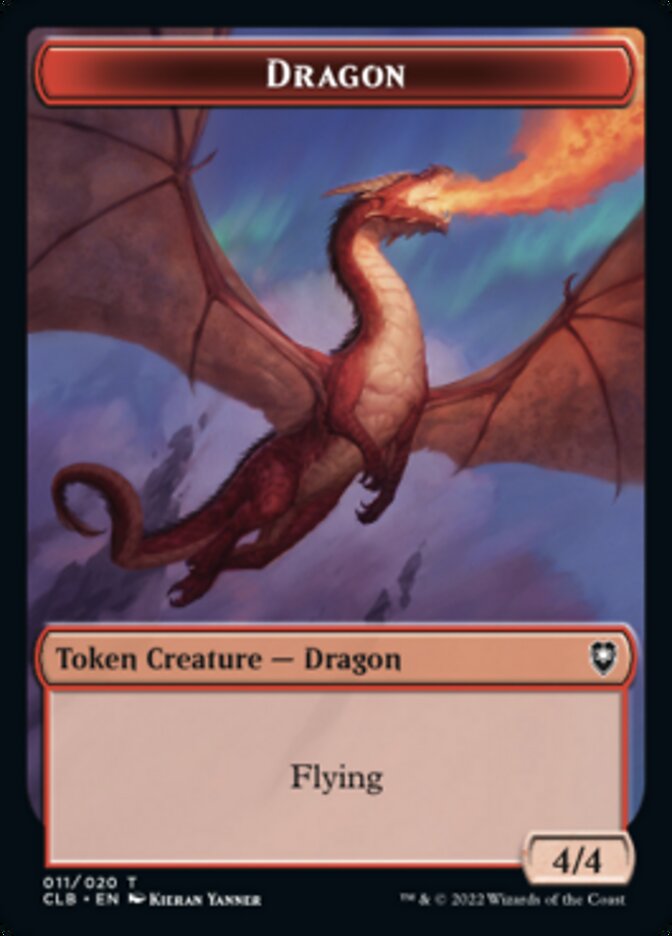 Dragon Token [Commander Legends: Battle for Baldur's Gate Tokens] | Odin's Place