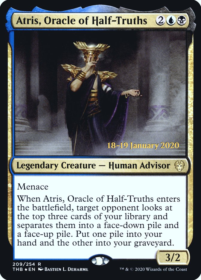 Atris, Oracle of Half-Truths [Theros Beyond Death Prerelease Promos] | Odin's Place