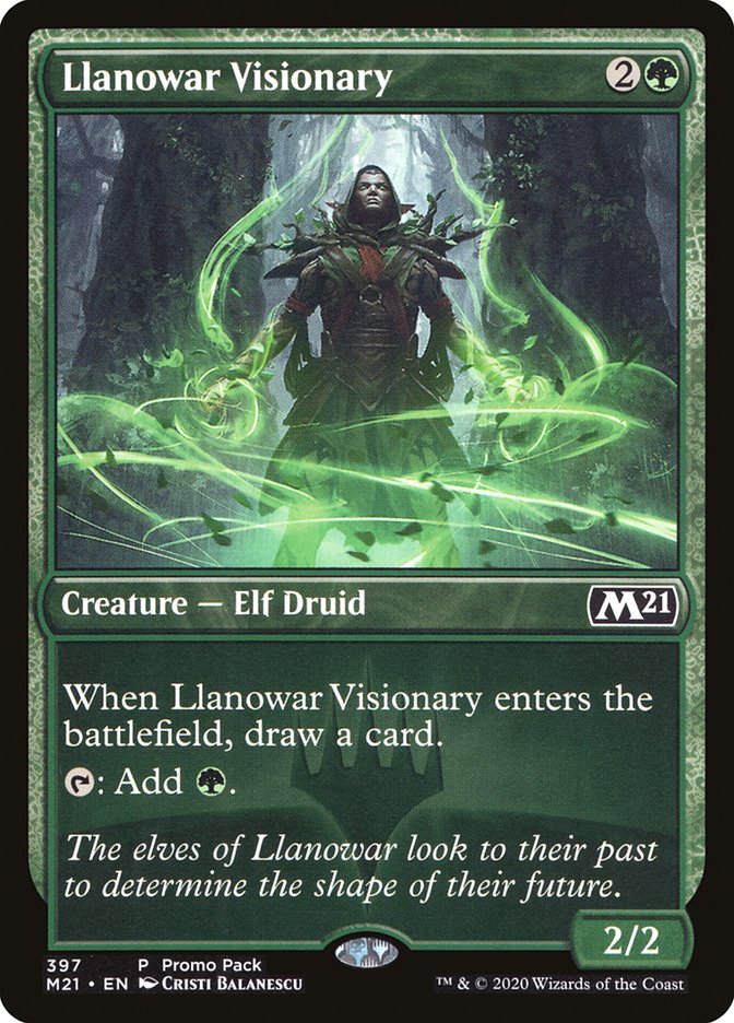Llanowar Visionary (Promo Pack) [Core Set 2021 Promos] | Odin's Place