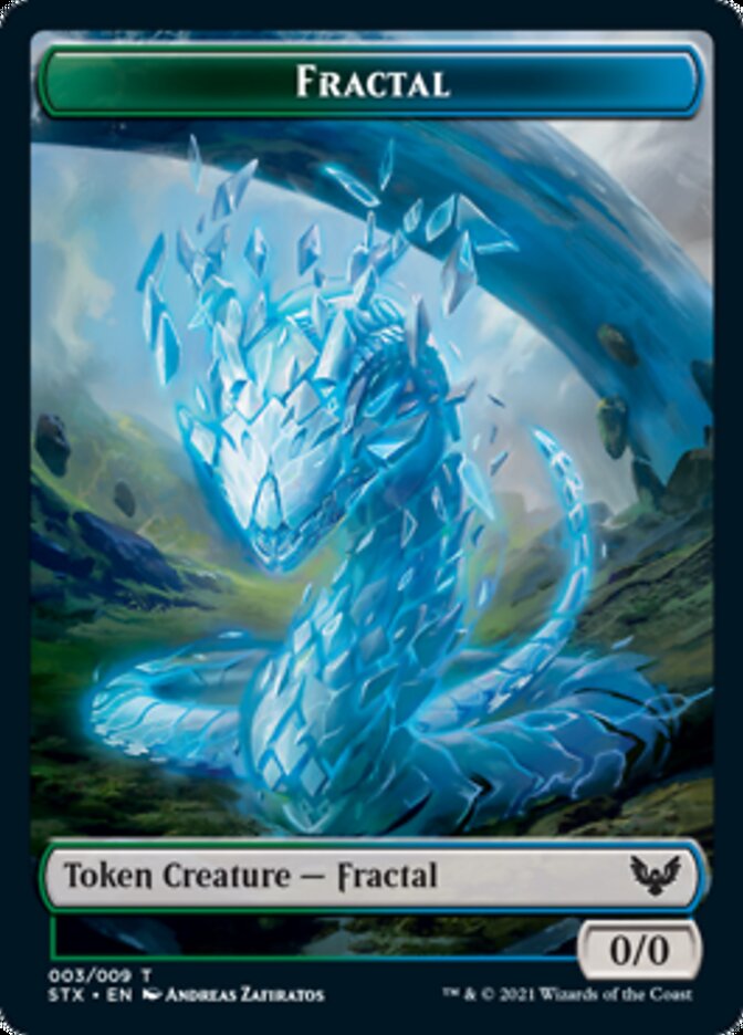 Copy // Fractal Double-Sided Token [Commander 2021 Tokens] | Odin's Place