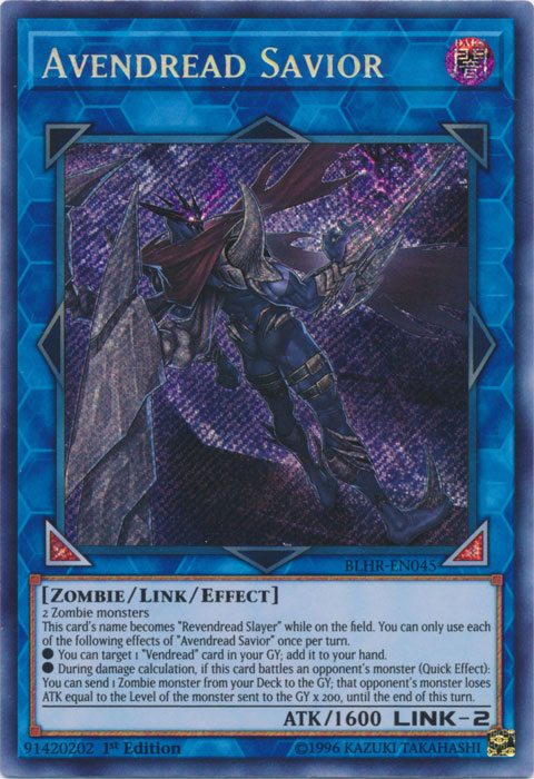 Avendread Savior [BLHR-EN045] Secret Rare | Odin's Place