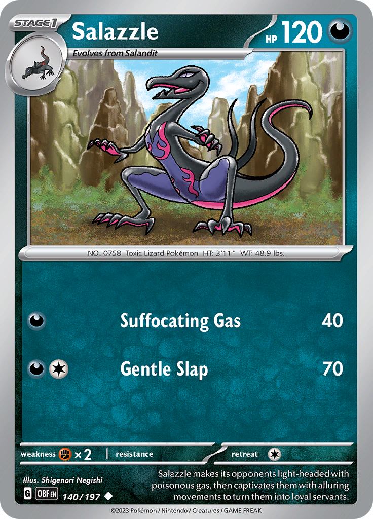 Salazzle (140/197) [Scarlet & Violet: Obsidian Flames] | Odin's Place