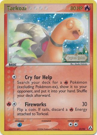 Torkoal (27/92) (Stamped) [EX: Legend Maker] | Odin's Place
