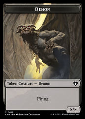 Soldier // Demon Double-Sided Token [Commander Masters Tokens] | Odin's Place