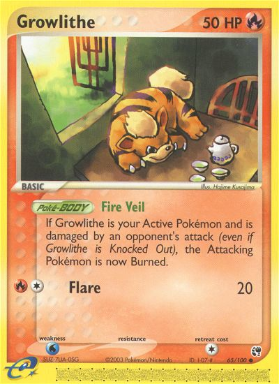 Growlithe (65/100) [EX: Sandstorm] | Odin's Place