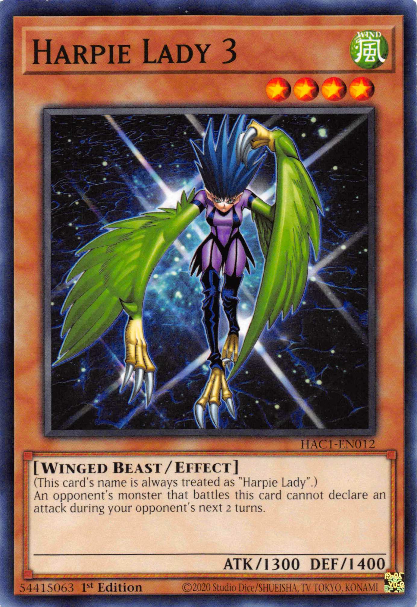 Harpie Lady 3 [HAC1-EN012] Common | Odin's Place