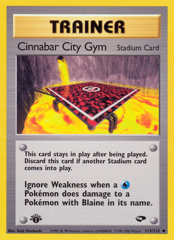 Cinnabar City Gym (113/132) [Gym Challenge 1st Edition] | Odin's Place