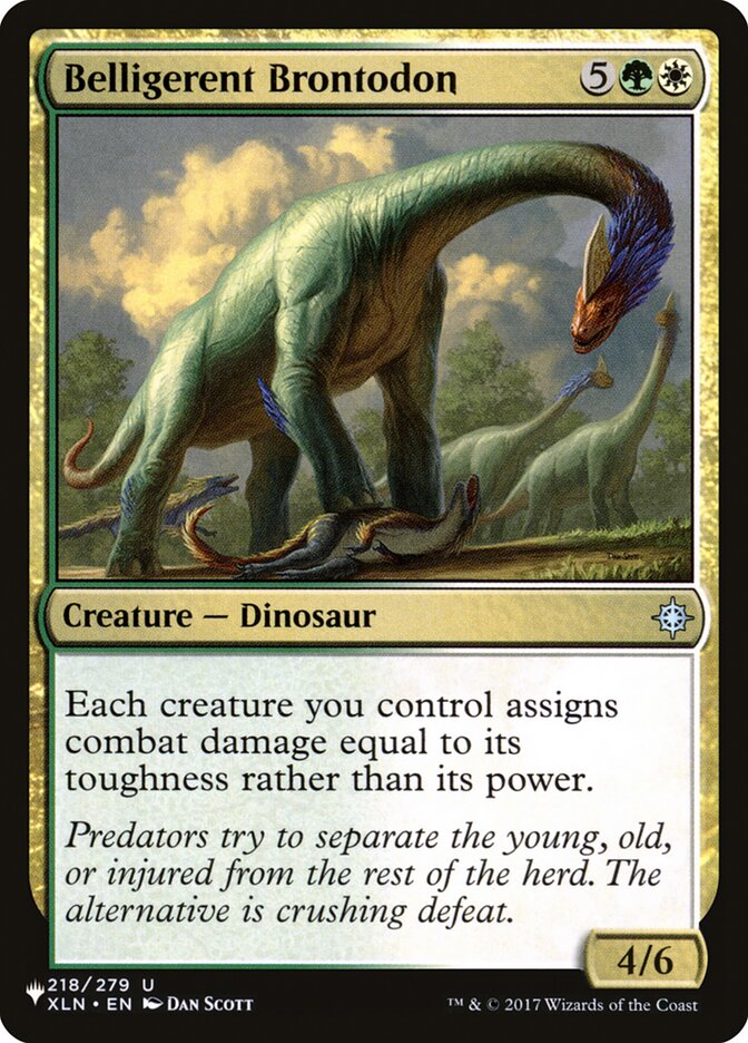 Belligerent Brontodon [The List] | Odin's Place