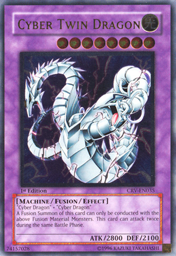 Cyber Twin Dragon [CRV-EN035] Ultimate Rare | Odin's Place
