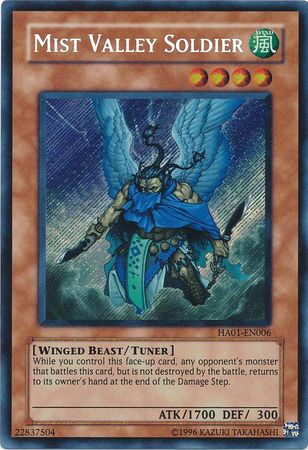 Mist Valley Soldier [HA01-EN006] Secret Rare | Odin's Place