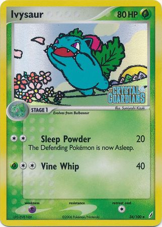 Ivysaur (34/100) (Stamped) [EX: Crystal Guardians] | Odin's Place