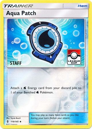 Aqua Patch (119/145) (League Promo Staff) [Sun & Moon: Guardians Rising] | Odin's Place