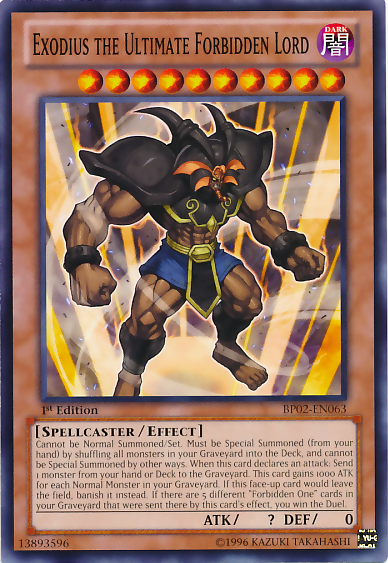 Exodius the Ultimate Forbidden Lord [BP02-EN063] Mosaic Rare | Odin's Place