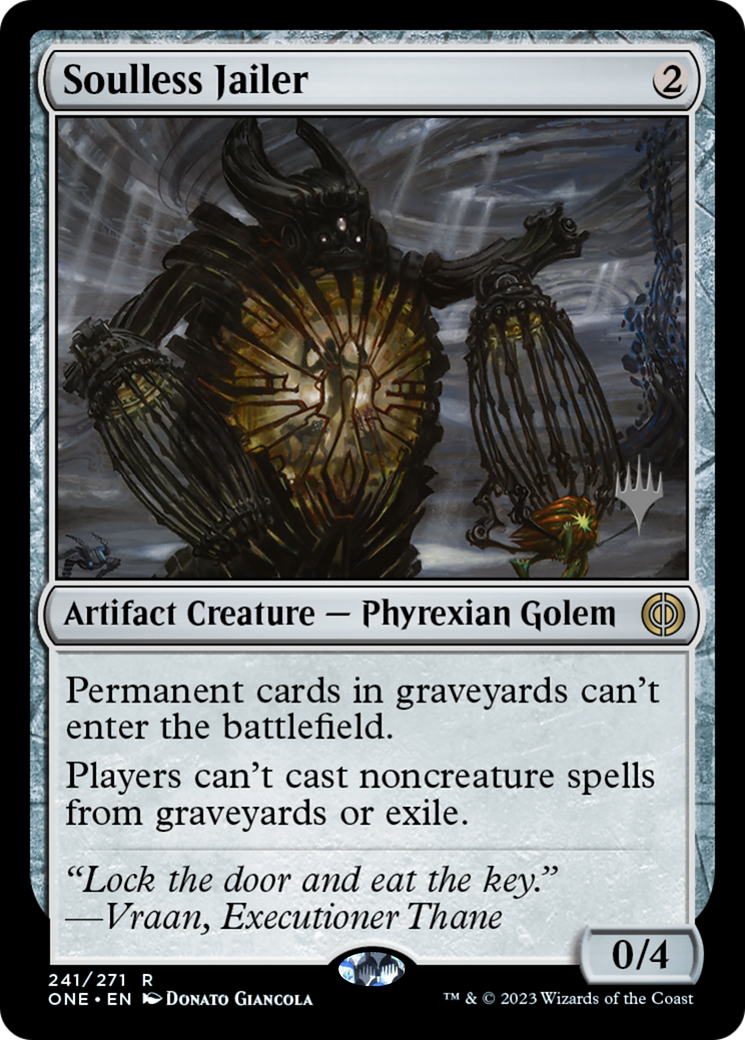 Soulless Jailer (Promo Pack) [Phyrexia: All Will Be One Promos] | Odin's Place