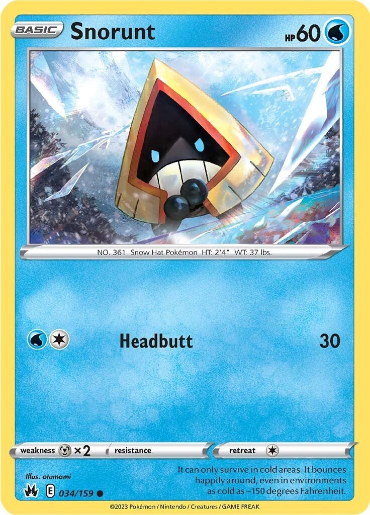 Snorunt (034/159) [Sword & Shield: Crown Zenith] | Odin's Place