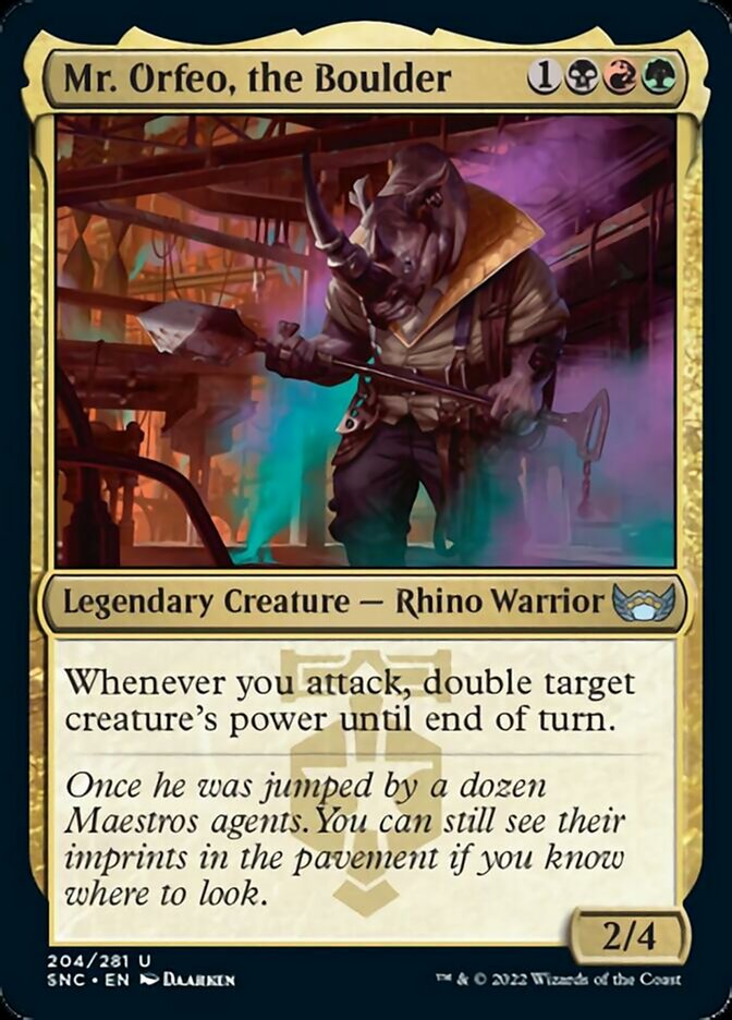 Mr. Orfeo, the Boulder [Streets of New Capenna] | Odin's Place