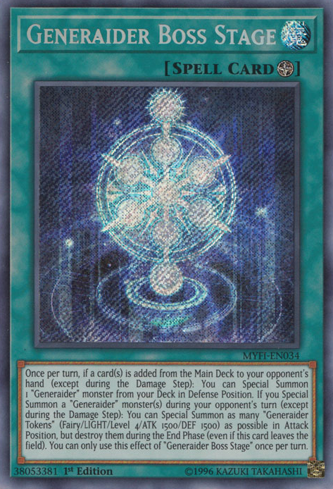 Generaider Boss Stage [MYFI-EN034] Secret Rare | Odin's Place