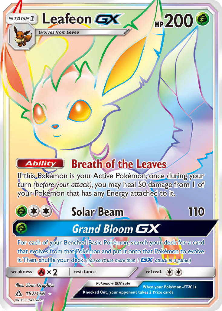 Leafeon GX (157/156) [Sun & Moon: Ultra Prism] | Odin's Place