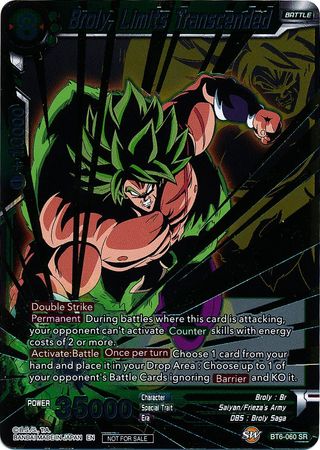 Broly, Limits Transcended (Event Pack 3 - 2019) (BT6-060_PR) [Promotion Cards] | Odin's Place