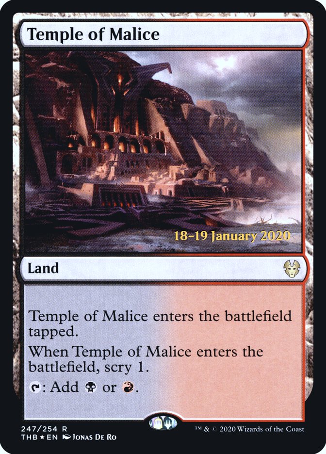 Temple of Malice [Theros Beyond Death Prerelease Promos] | Odin's Place