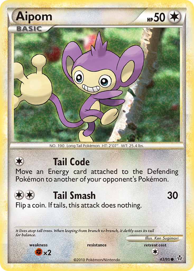 Aipom (43/95) [HeartGold & SoulSilver: Unleashed] | Odin's Place