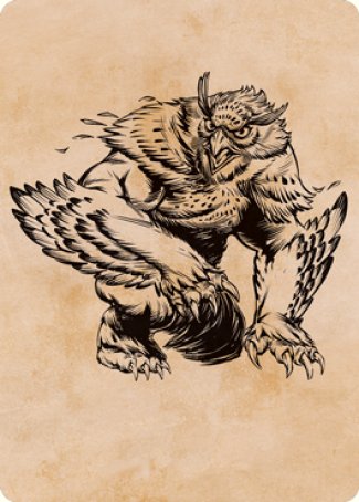 Owlbear (Showcase) Art Card [Dungeons & Dragons: Adventures in the Forgotten Realms Art Series] | Odin's Place