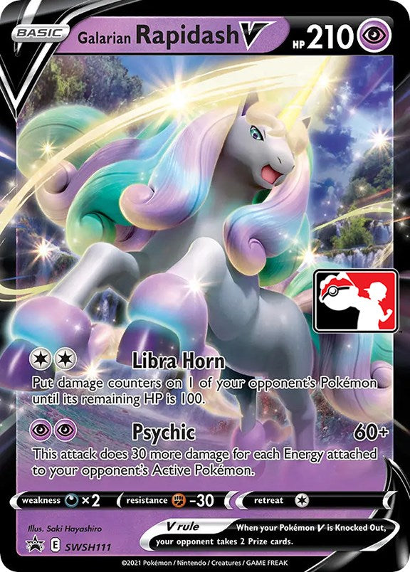 Galarian Rapidash V (SWSH111) [Prize Pack Series One] | Odin's Place