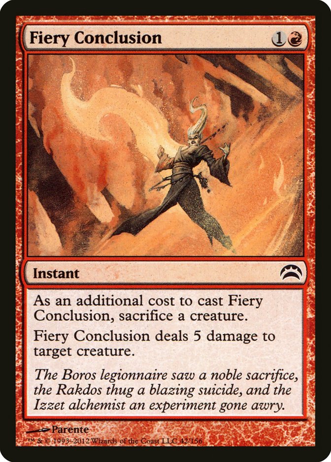 Fiery Conclusion (42) [Planechase 2012] | Odin's Place
