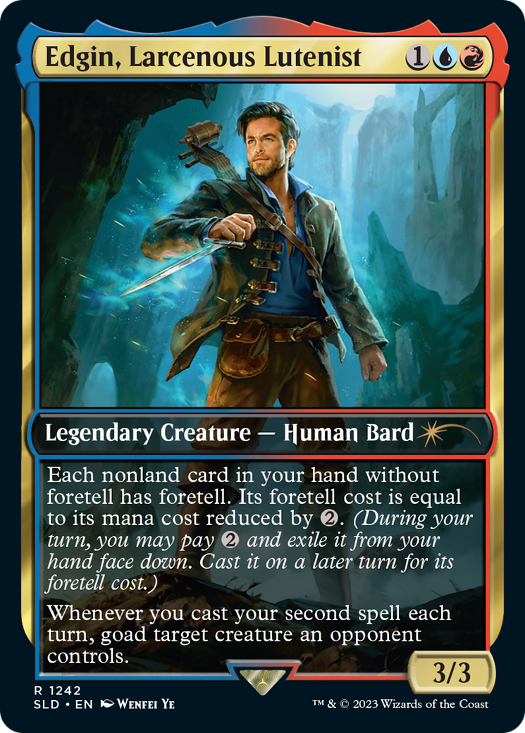 Edgin, Larcenous Lutenist [Secret Lair Drop Series] | Odin's Place