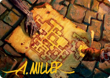 Dungeon Map Art Card (Gold-Stamped Signature) [Dungeons & Dragons: Adventures in the Forgotten Realms Art Series] | Odin's Place