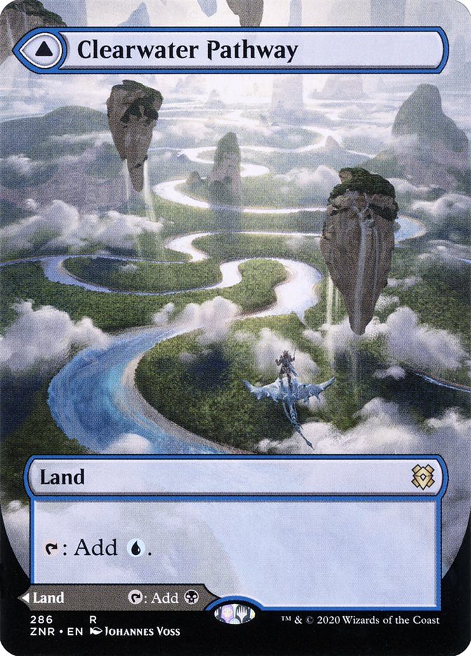 Clearwater Pathway // Murkwater Pathway (Borderless Alternate Art) [Zendikar Rising] | Odin's Place