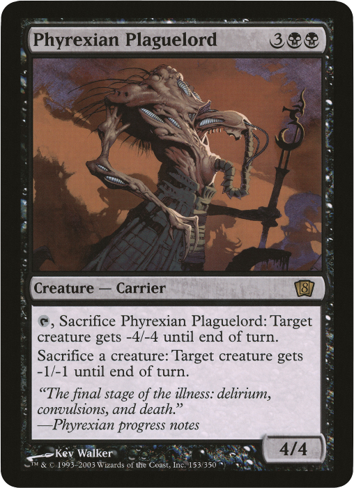 Phyrexian Plaguelord (Oversized) [Eighth Edition Box Topper] | Odin's Place