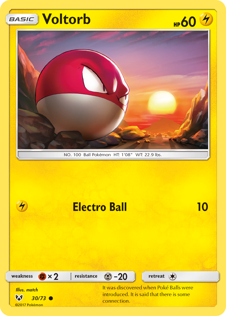 Voltorb (30/73) [Sun & Moon: Shining Legends] | Odin's Place
