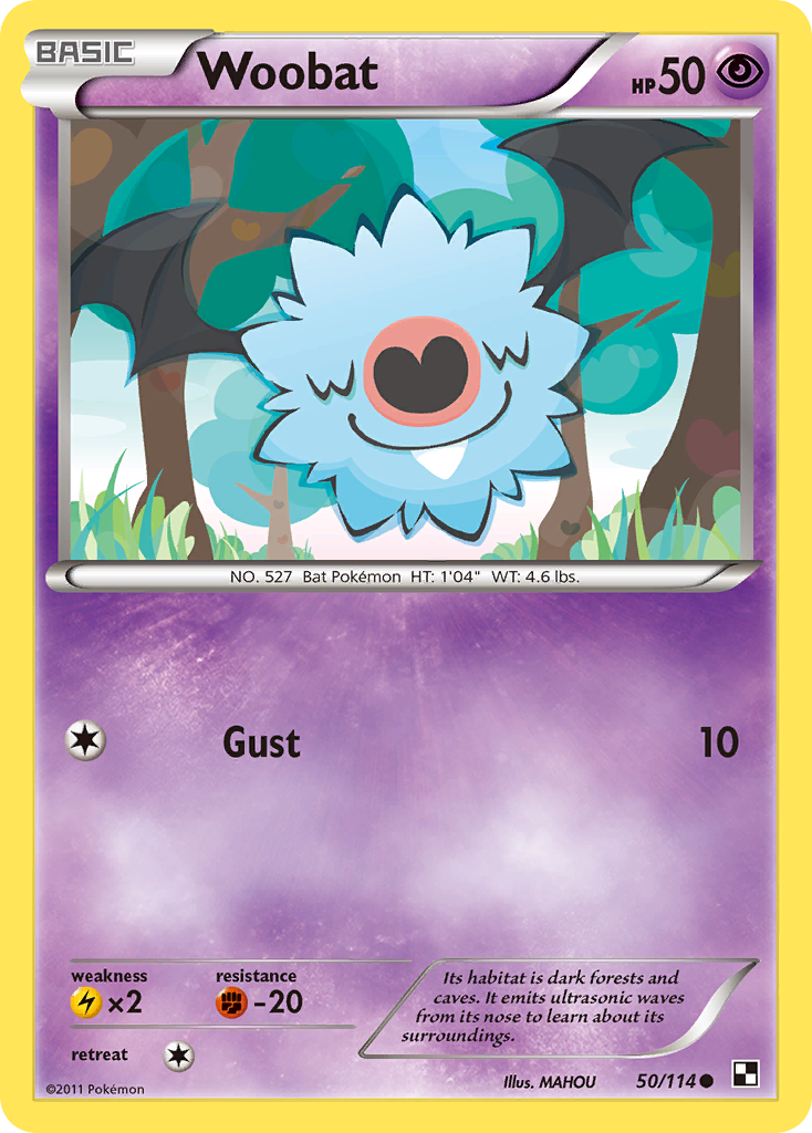 Woobat (50/114) [Black & White: Base Set] | Odin's Place