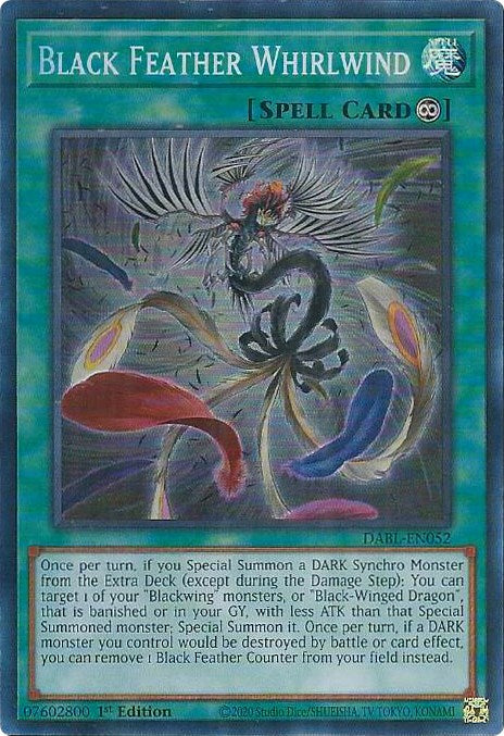 Black Feather Whirlwind [DABL-EN052] Super Rare | Odin's Place