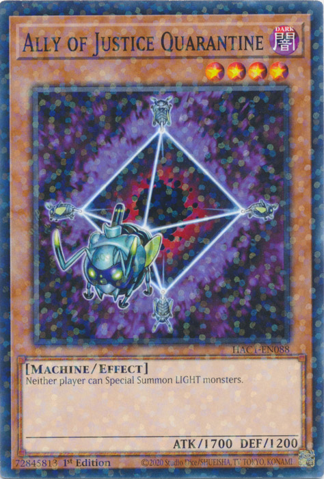 Ally of Justice Quarantine (Duel Terminal) [HAC1-EN088] Common | Odin's Place