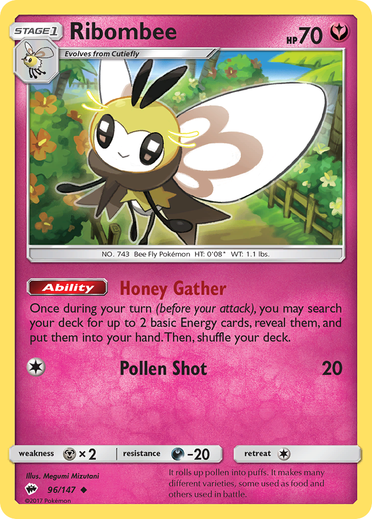 Ribombee (96/147) [Sun & Moon: Burning Shadows] | Odin's Place