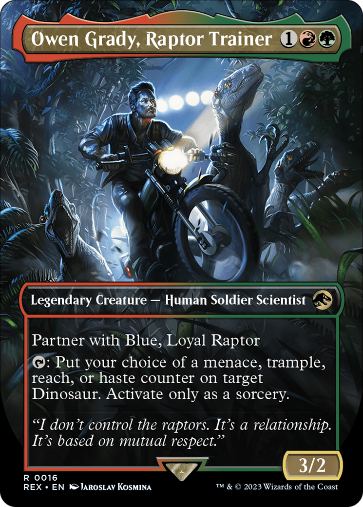Owen Grady, Raptor Trainer (Borderless) [Jurassic World Collection] | Odin's Place