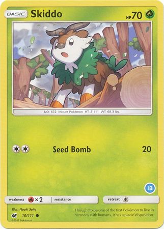 Skiddo (10/111) (Deck Exclusive #13) [Sun & Moon: Trainer Kit - Alolan Ninetales] | Odin's Place