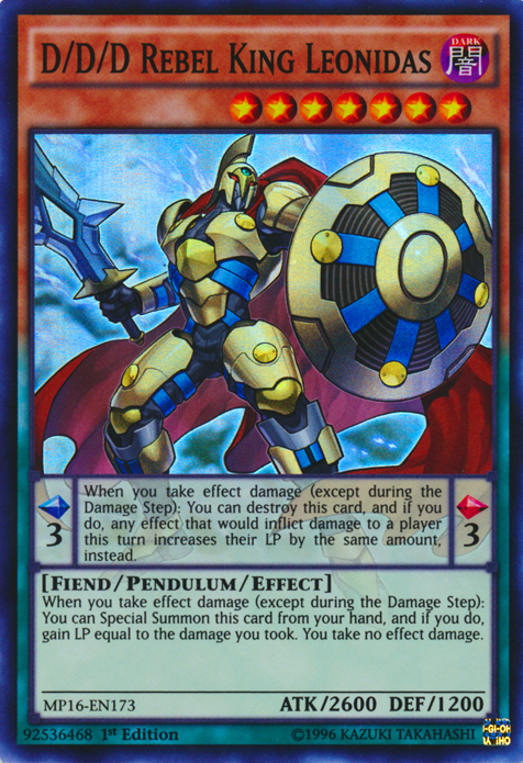 D/D/D Rebel King Leonidas [MP16-EN173] Super Rare | Odin's Place