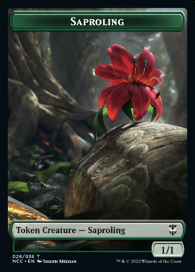 Beast // Saproling Double-Sided Token [Streets of New Capenna Commander Tokens] | Odin's Place