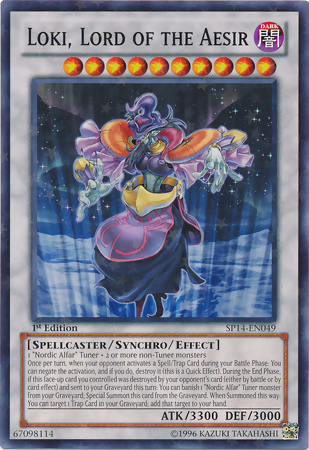 Loki, Lord of the Aesir [SP14-EN049] Starfoil Rare | Odin's Place