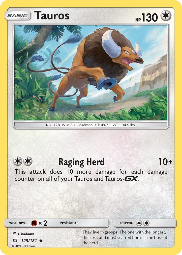 Tauros (129/181) [Sun & Moon: Team Up] | Odin's Place