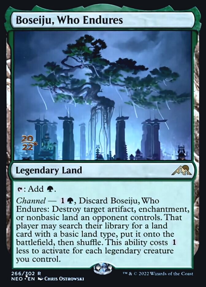 Boseiju, Who Endures [Kamigawa: Neon Dynasty Prerelease Promos] | Odin's Place