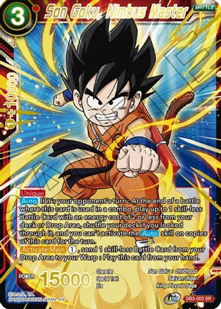 Son Goku, Nimbus Master (Gold Stamped) (DB3-003) [Mythic Booster] | Odin's Place