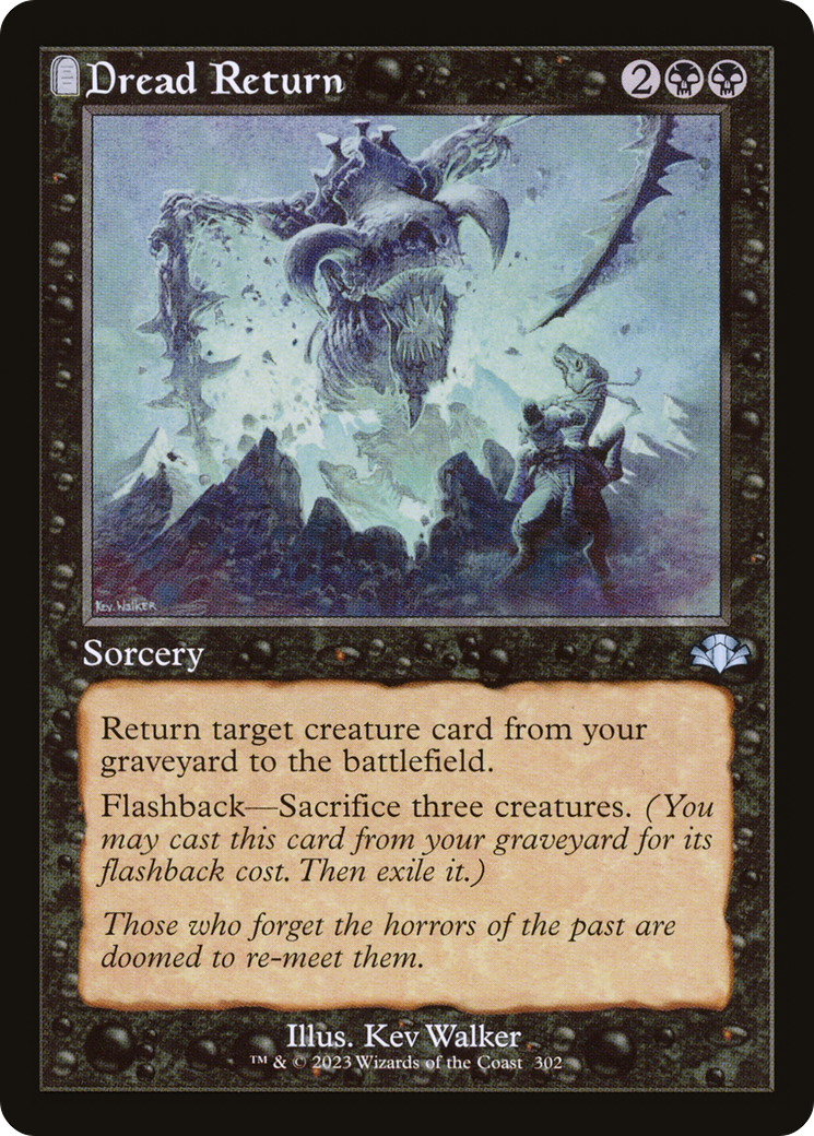 Dread Return (Retro) [Dominaria Remastered] | Odin's Place
